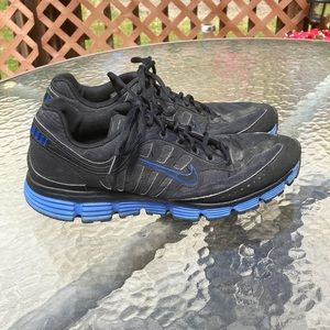 Nike black and blue sneakers
